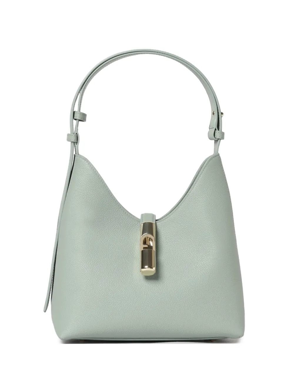 Furla Schoudertas van bewerkt leer Blauw