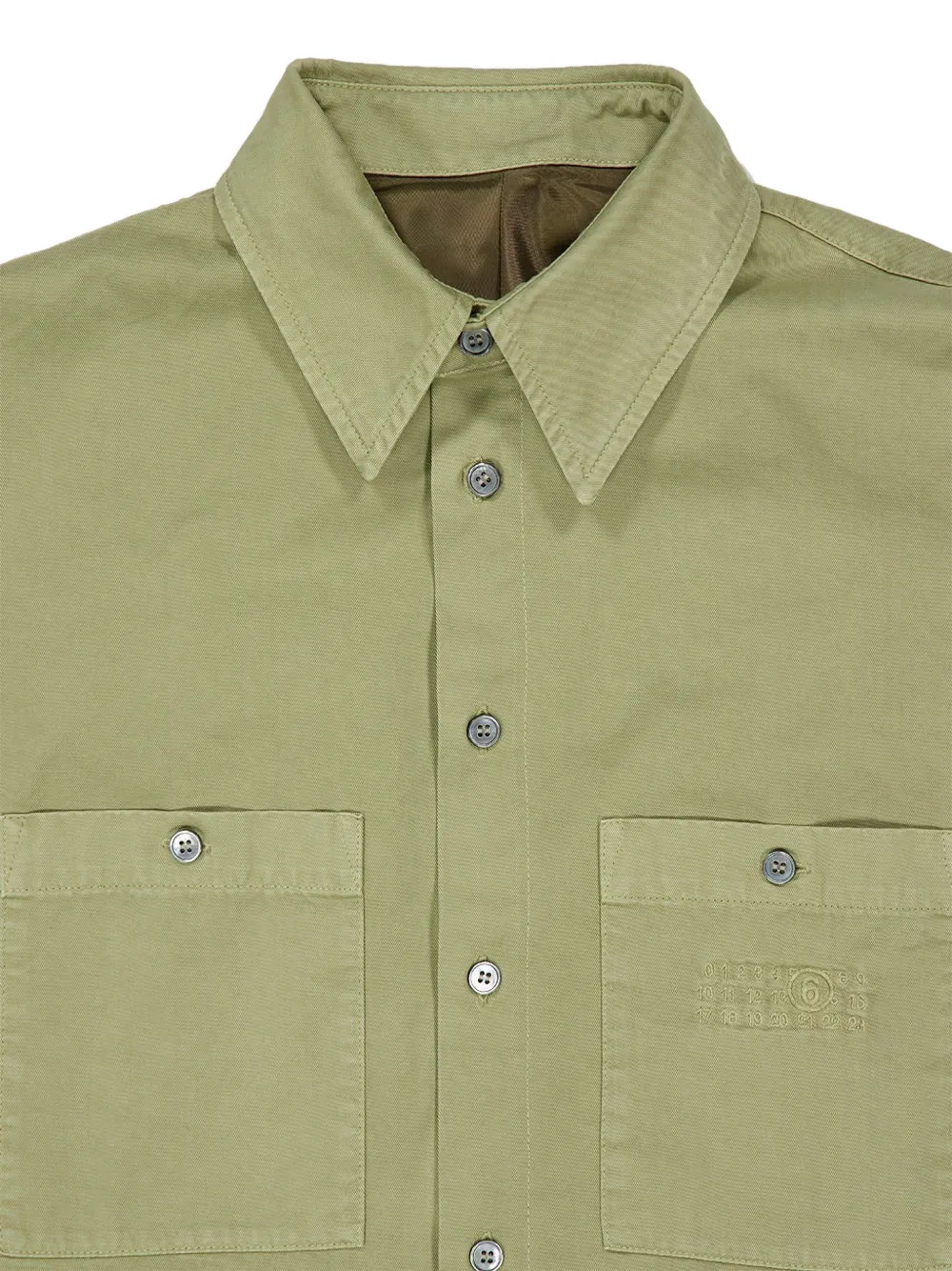 MM6 Maison Margiela button-up shirt Groen