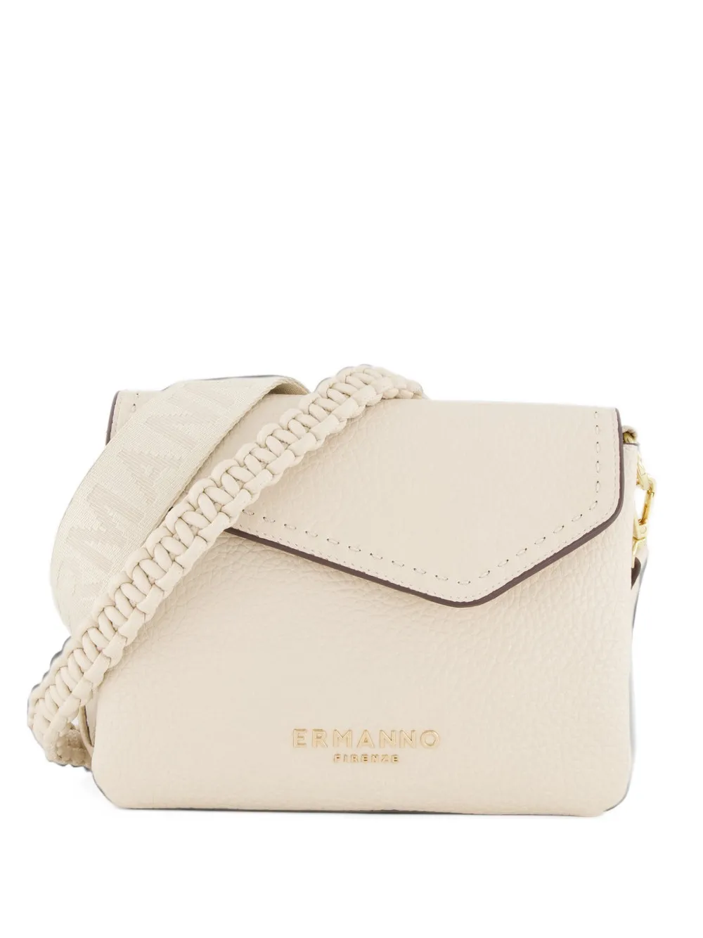 ERMANNO FIRENZE braided-strap shoulder bag Wit