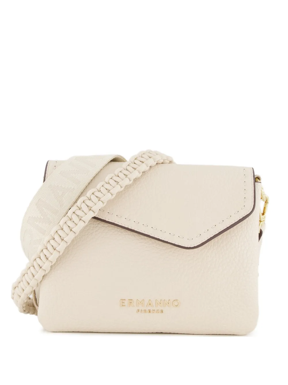 ERMANNO FIRENZE braided-strap shoulder bag Wit