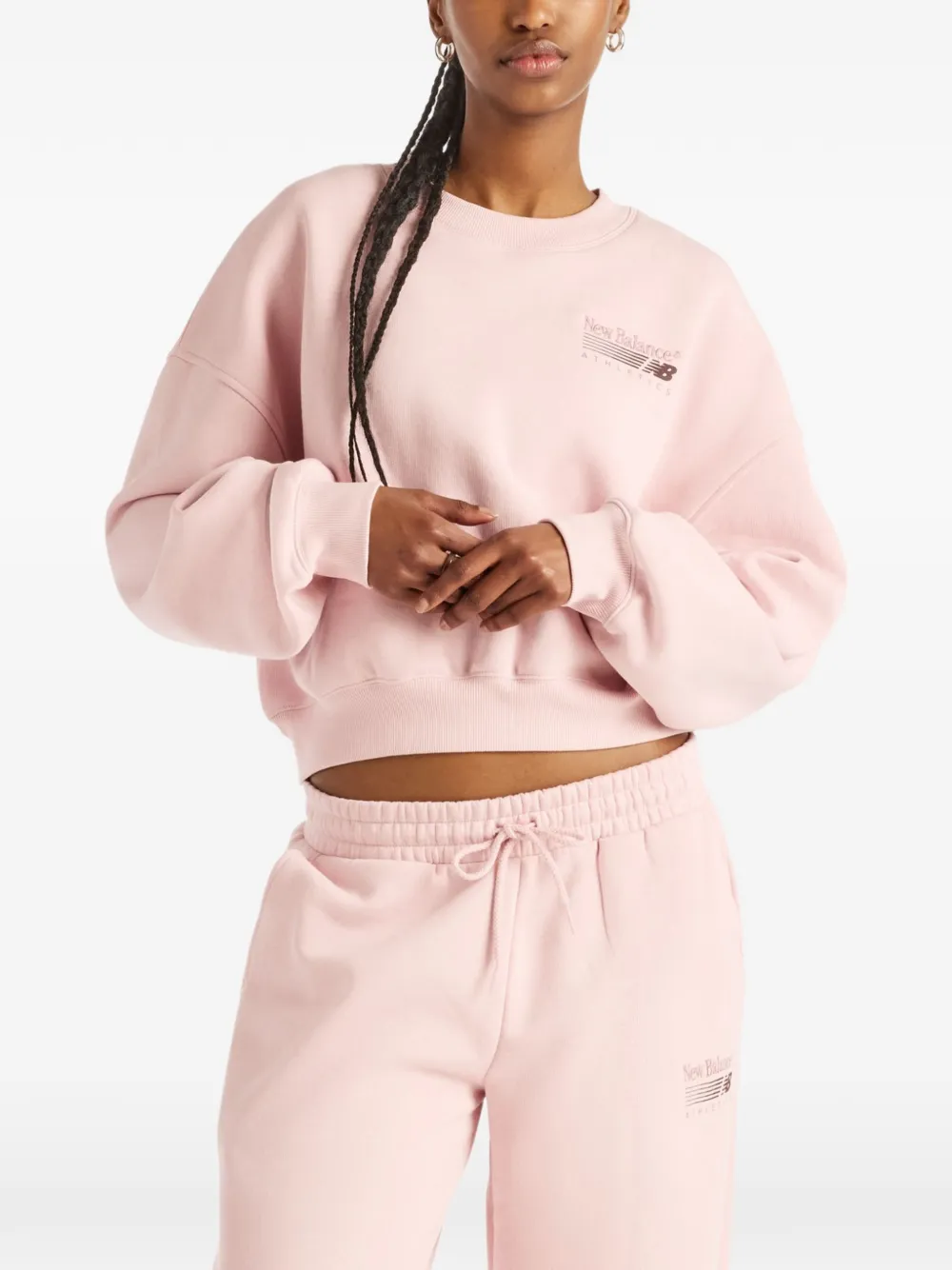 New Balance logo-print sweatshirt - Rosa