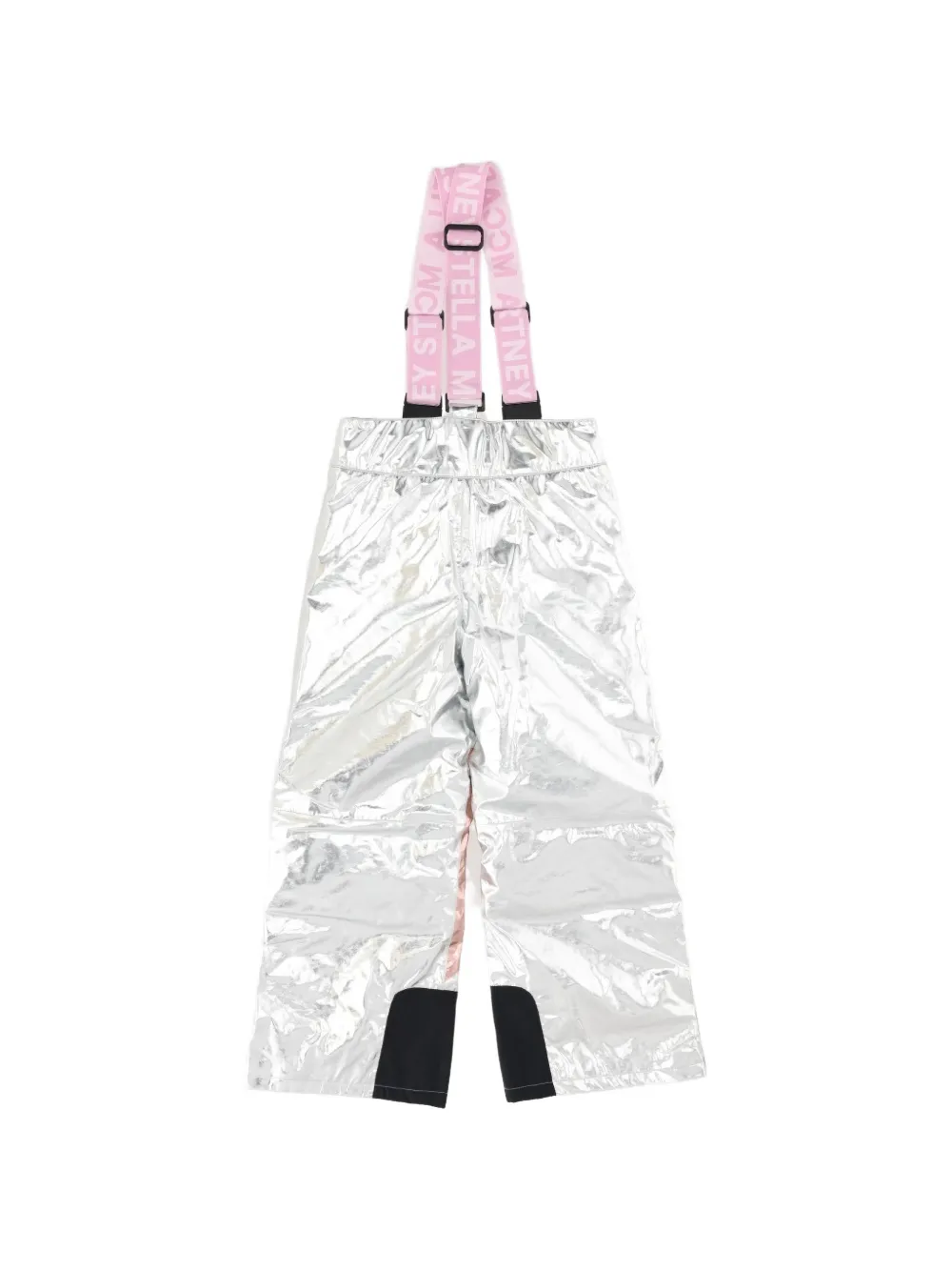 Stella McCartney Kids star-patchwork metallic ski pants Zilver