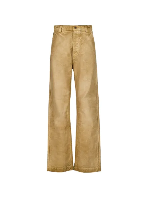 Auralee faded-effect straight-leg trousers