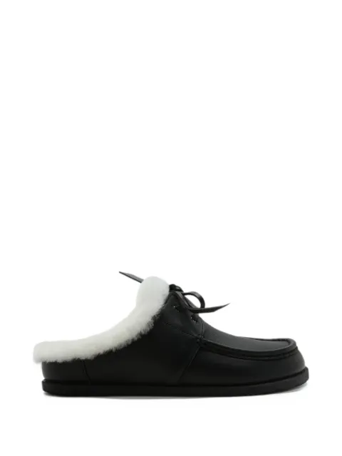 Good News shearling-lined leather mules