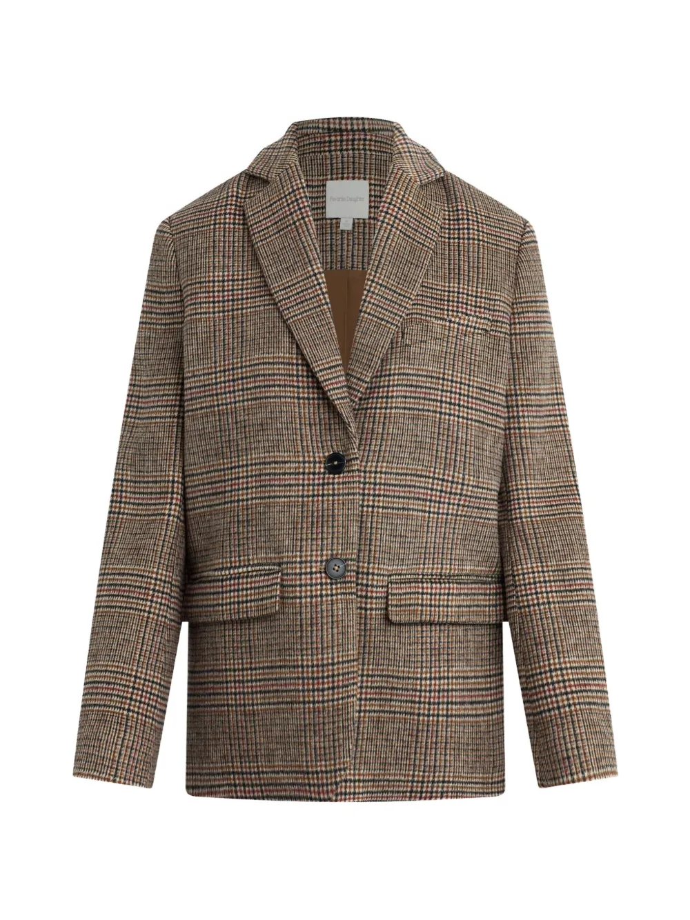 Favorite Daughter Dean Glen check blazer - Braun