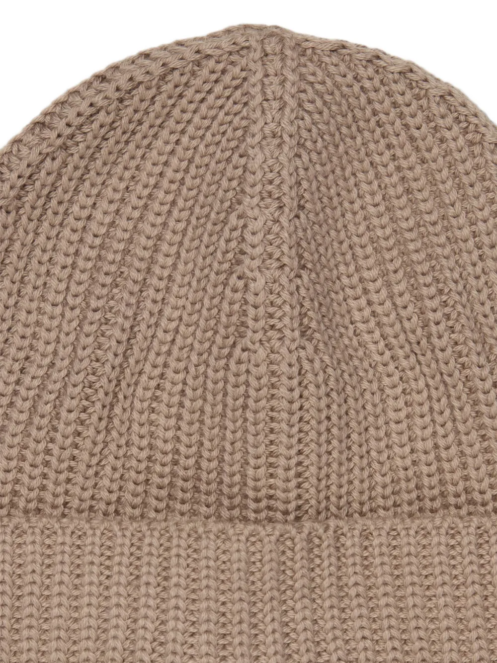 Marc O'Polo ribbed-knit beanie hat Bruin