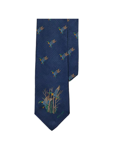 Polo Ralph Lauren Graduate mallard-patterned silk tie