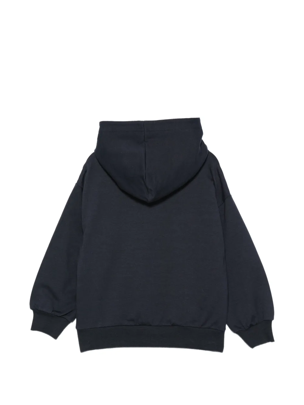 Il Gufo motorcycle-embroidered hoodie Blauw