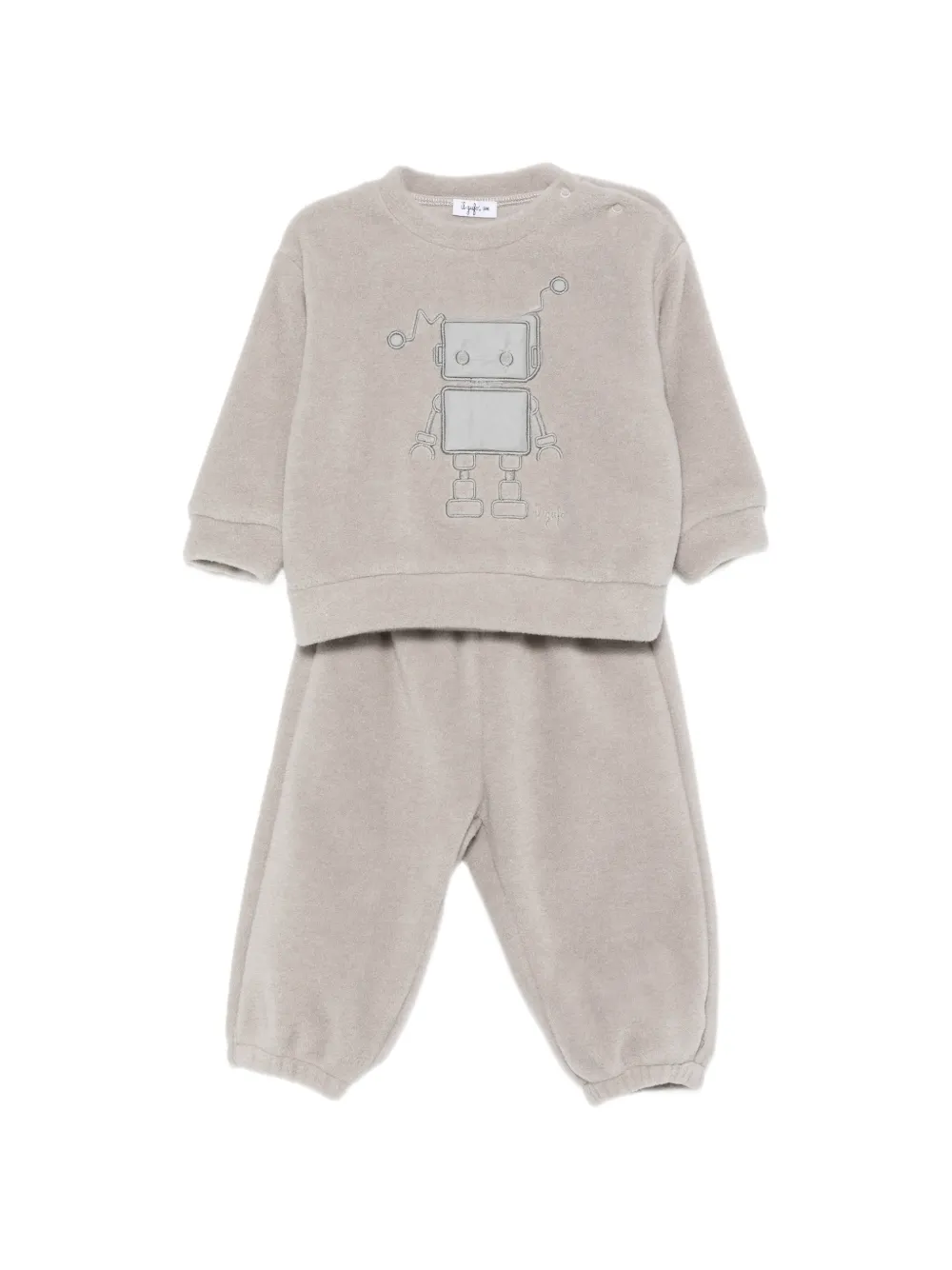 Il Gufo robot-patch tracksuit Grijs