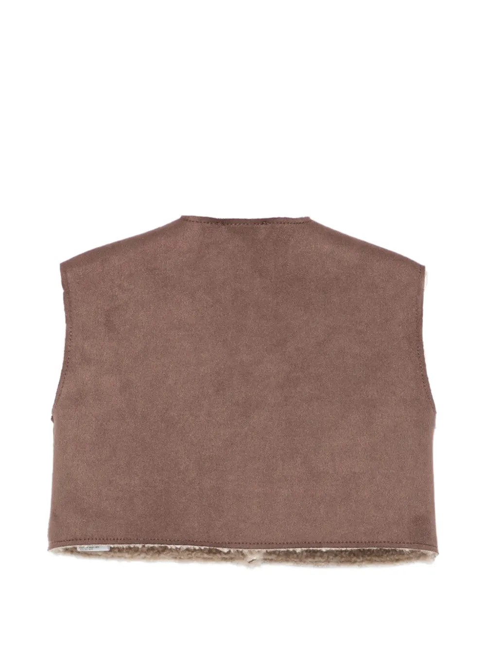 Il Gufo button-up gilet Bruin