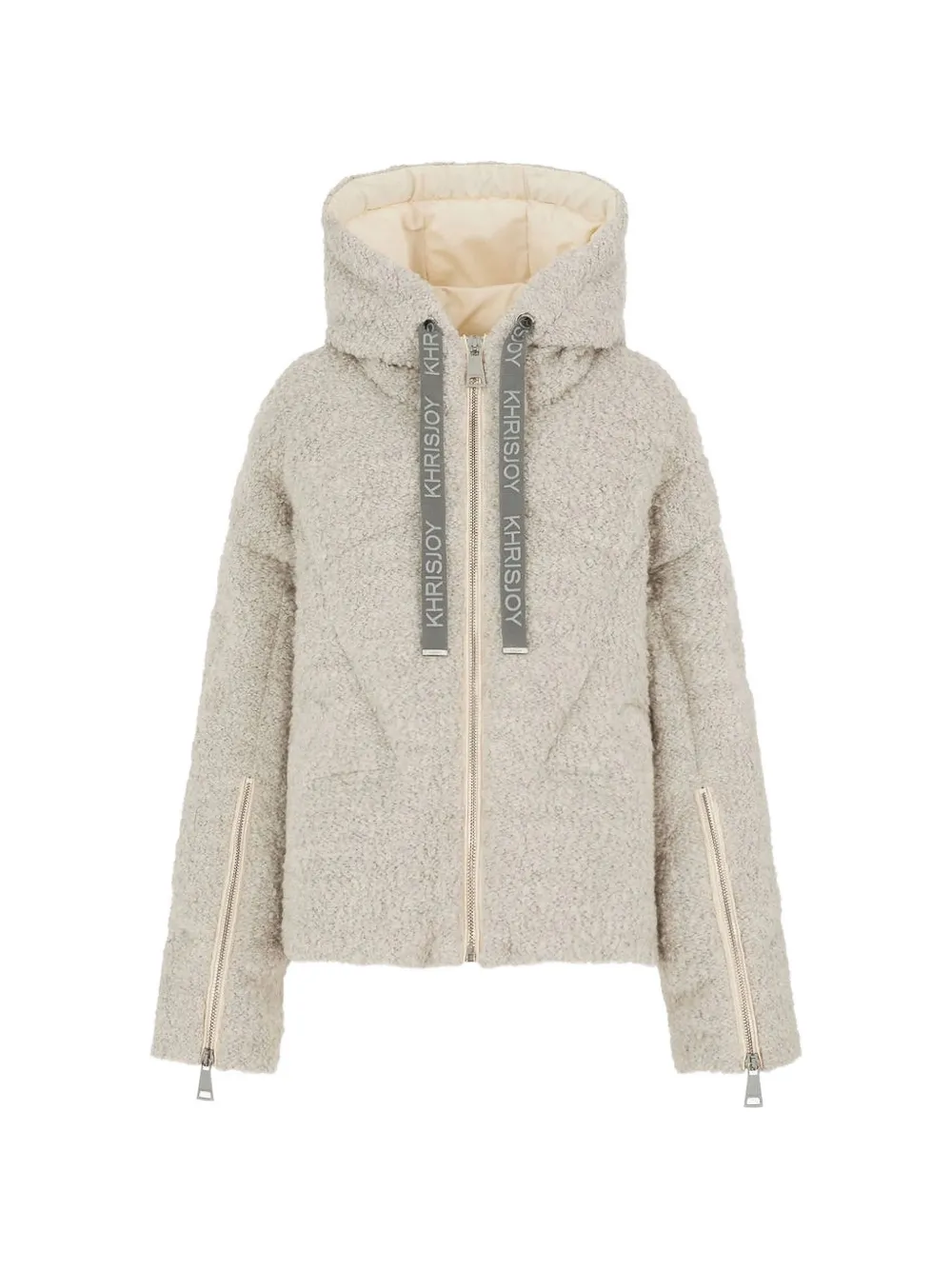 Khrisjoy Iconic Milano quilted shearling-effect coat - Tons neutres