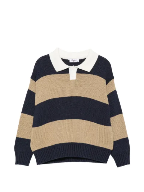 Il Gufo jersey a rayas con cuello de polo
