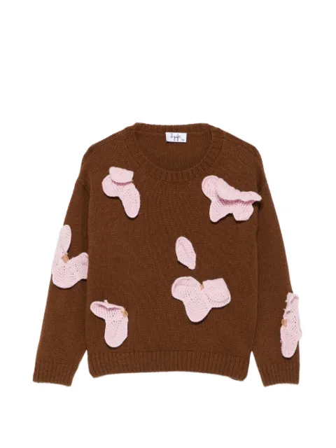 Il Gufo jersey con aplique de ganchillo