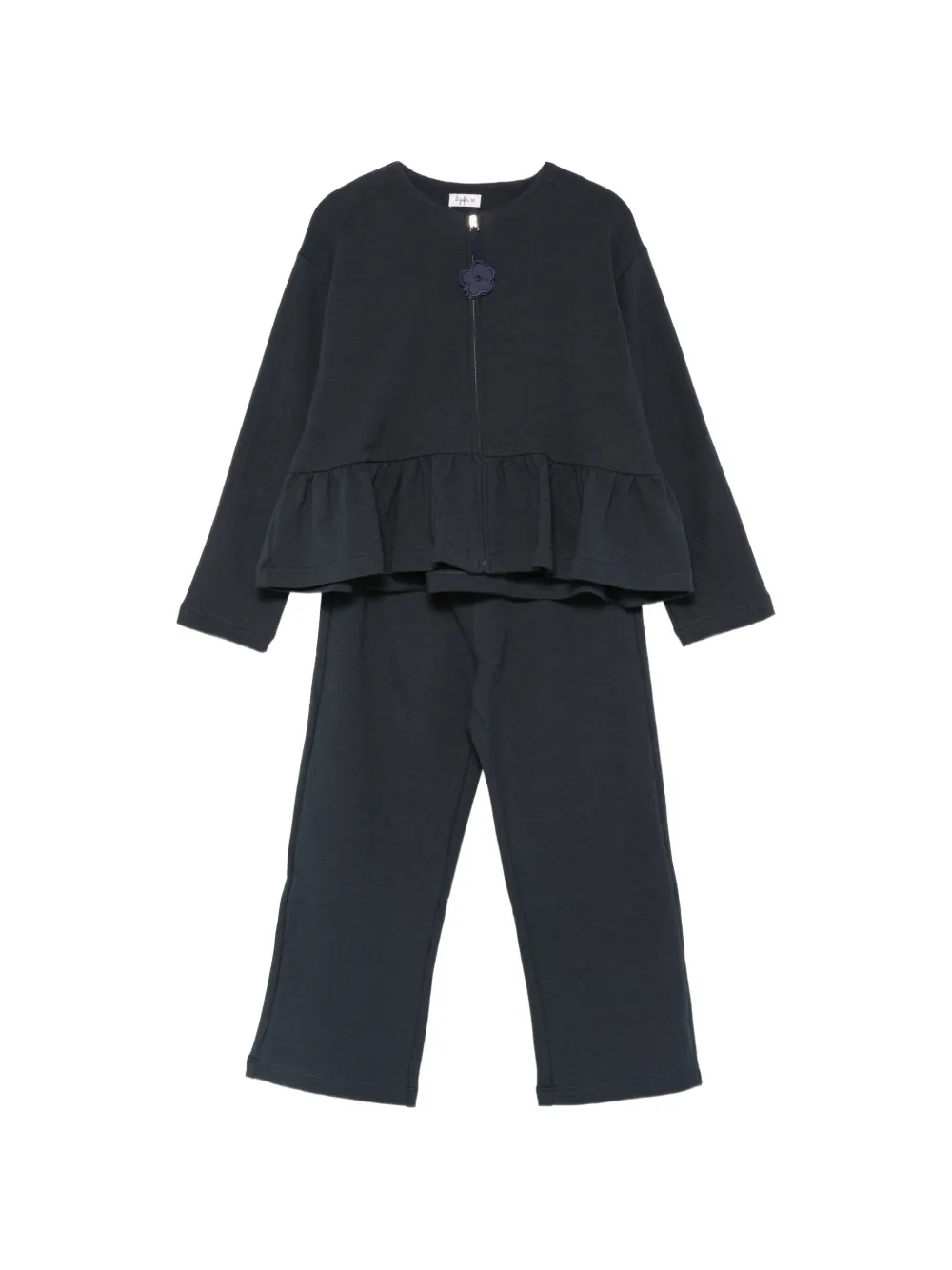 Il Gufo ruffled-detailing tracksuit Blauw