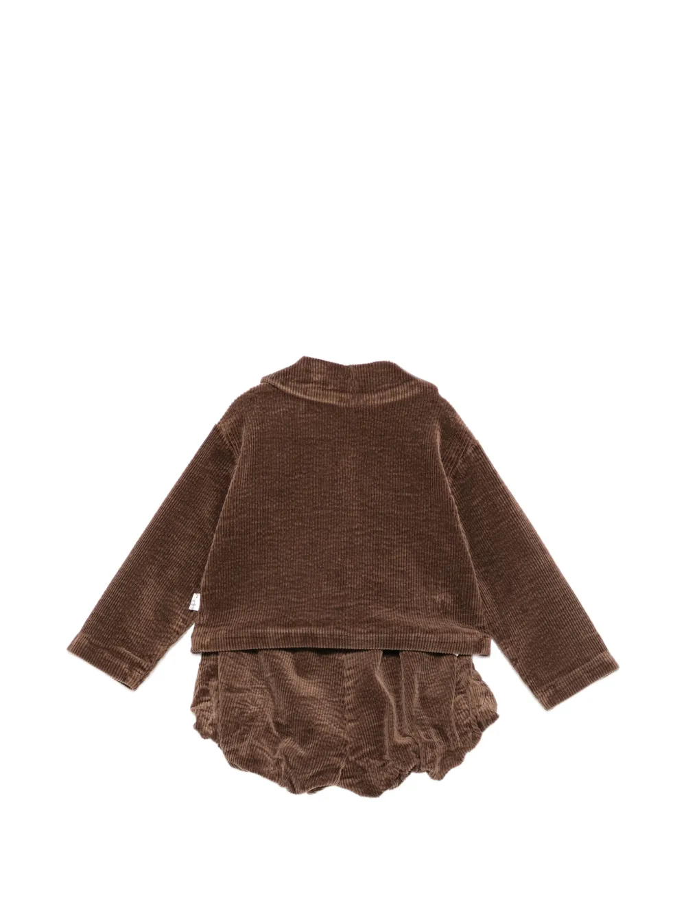 Il Gufo corduroy-effect tracksuit Bruin