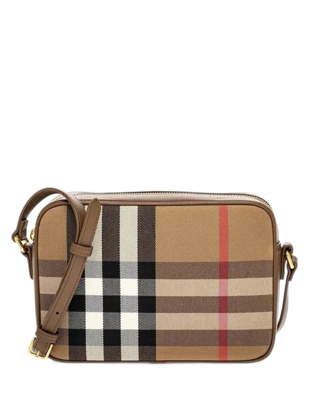 Burberry Check Camera crossbody bag - Toni neutri