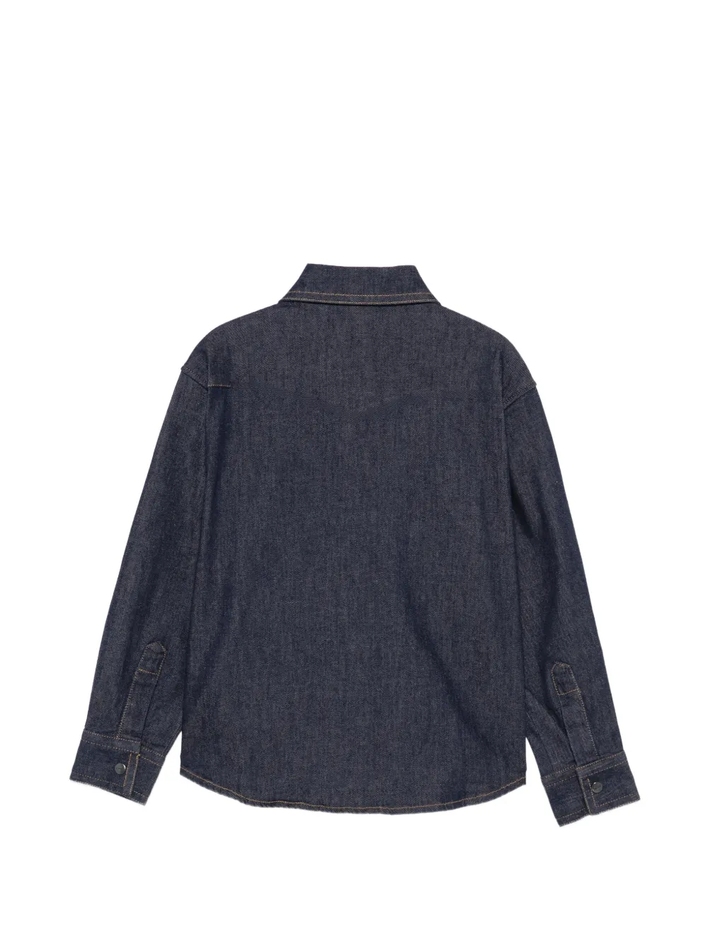 Aspesi Kids Western denim shirt Blauw