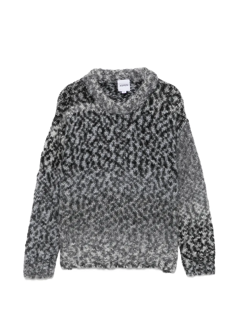Aspesi Kids chunky-knit melange sweater - Grigio