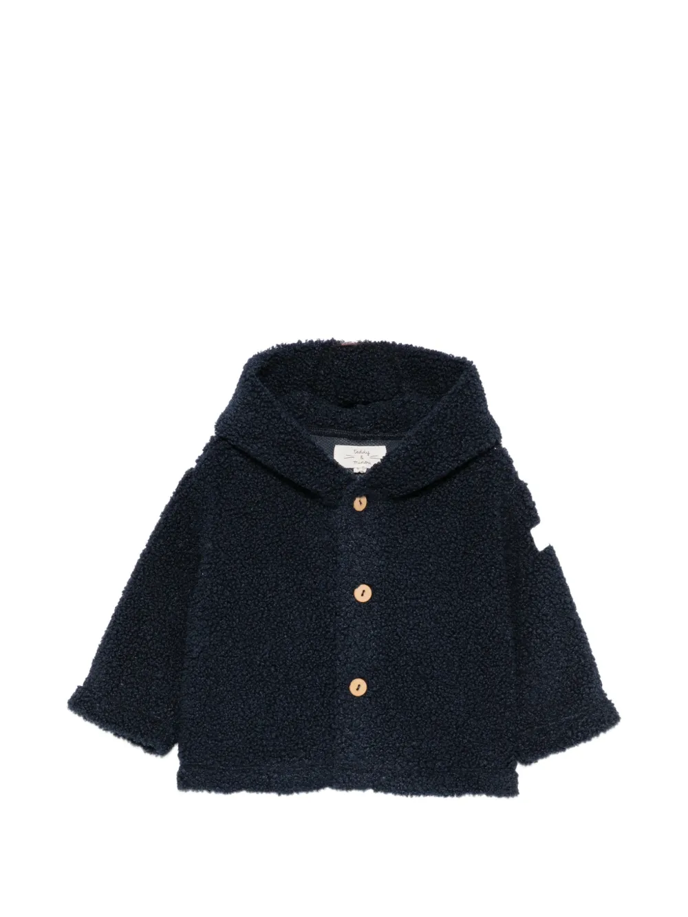 TEDDY & MINOU hooded bouclé jacket - Blu
