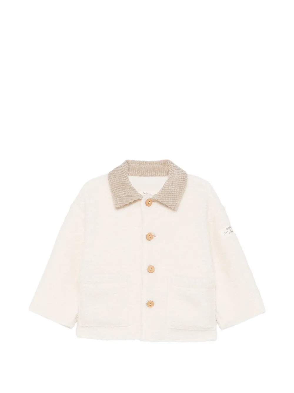 TEDDY & MINOU corduroy-collar teddy jacket - Toni neutri