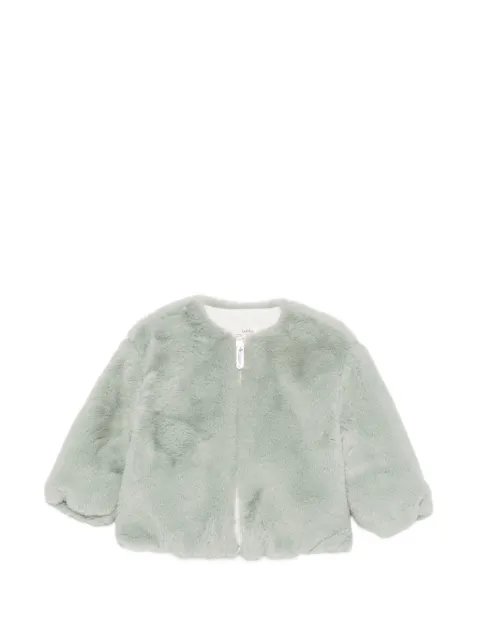 TEDDY & MINOU faux-fur collarless jacket
