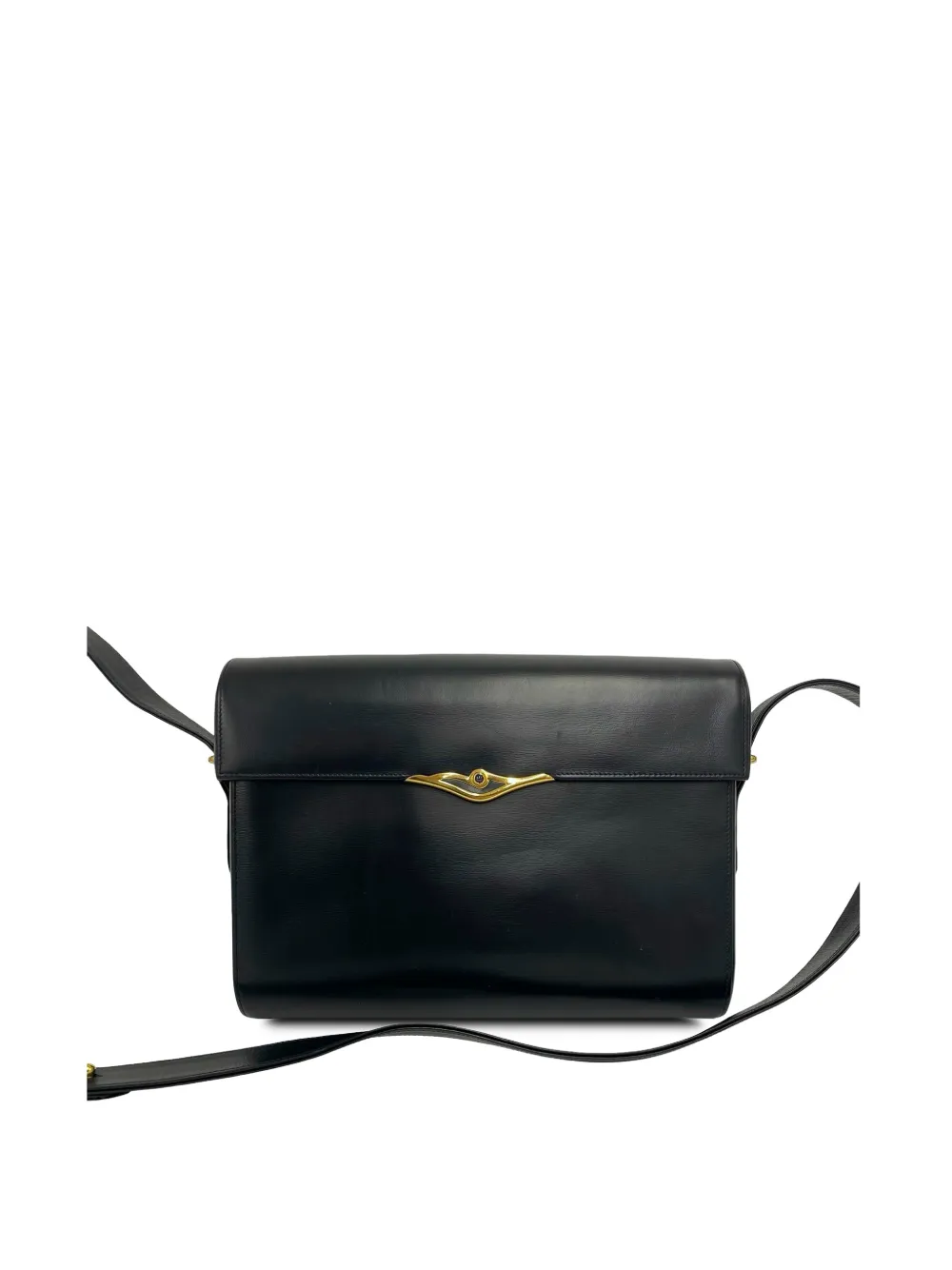 Cartier 1990-2000 Leather Sapphire Line crossbody bag - Schwarz