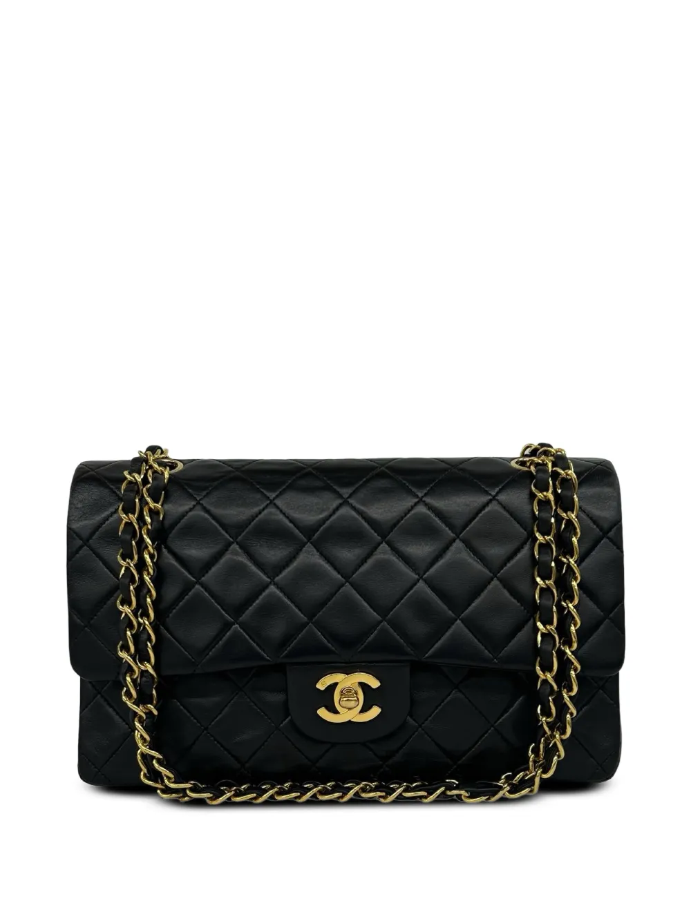 CHANEL Pre-Owned 1991-1994 Medium Classic Lambskin Double Flap shoulder bag - Schwarz