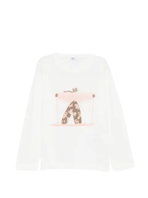 Il Gufo graphic-print long-sleeve T-shirt