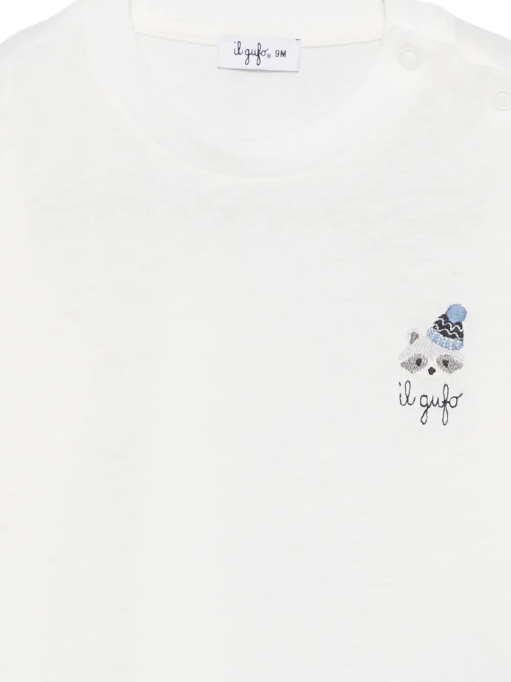 Il Gufo embroidered long-sleeve T-shirt Wit