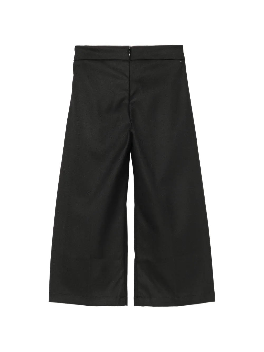 Aspesi Kids pleated wide-leg trousers Zwart