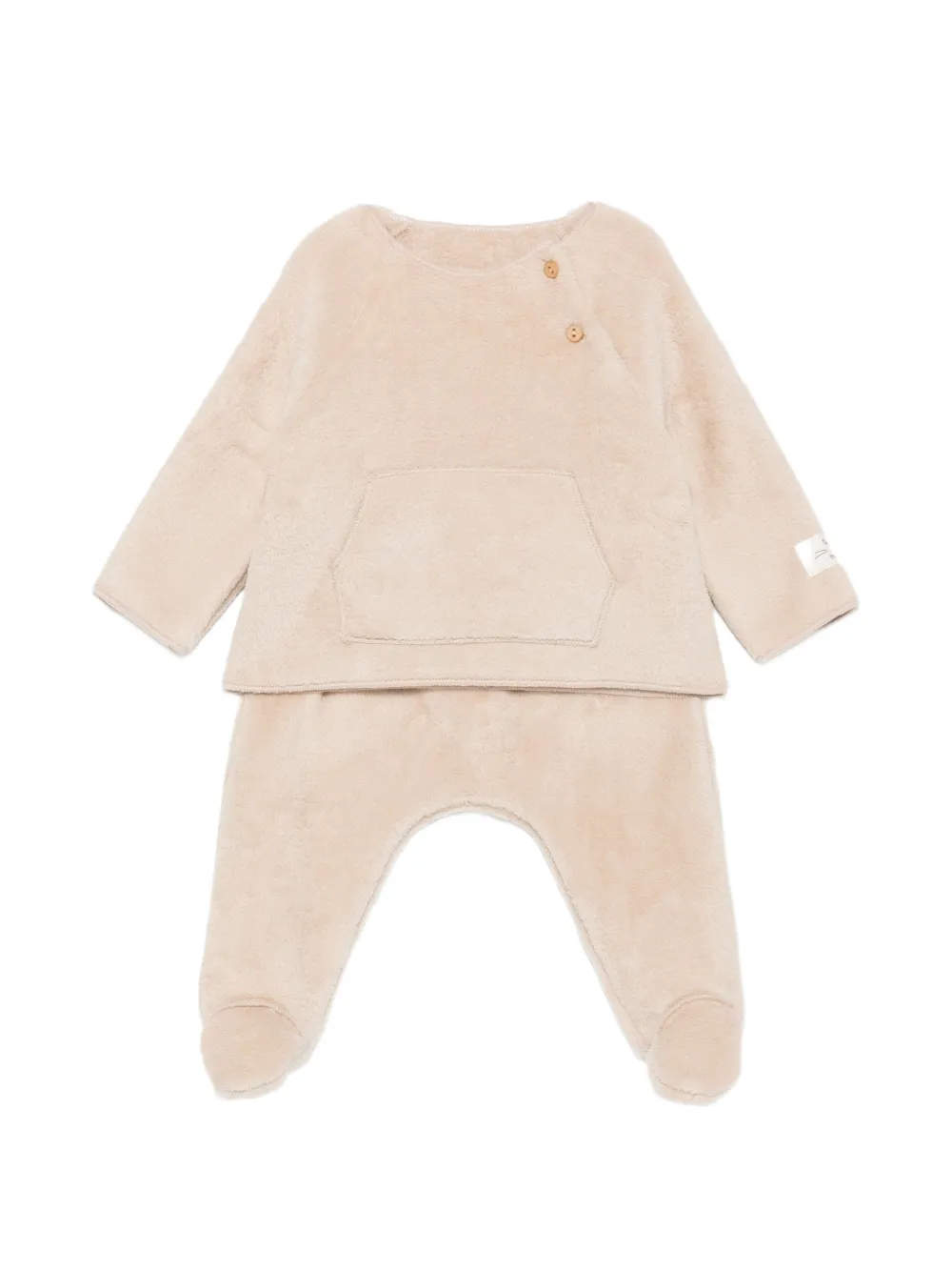 TEDDY & MINOU button-fastening pocket-detail tracksuit - Toni neutri