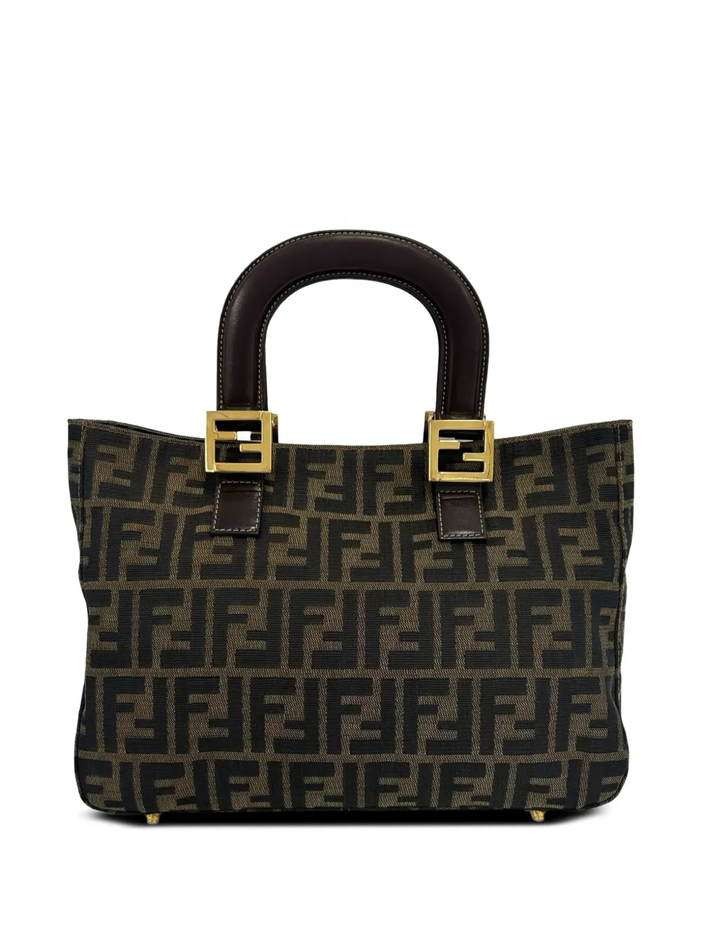 Fendi Pre-Owned 2000-2010 Zucca Canvas Handle tote bag - Braun