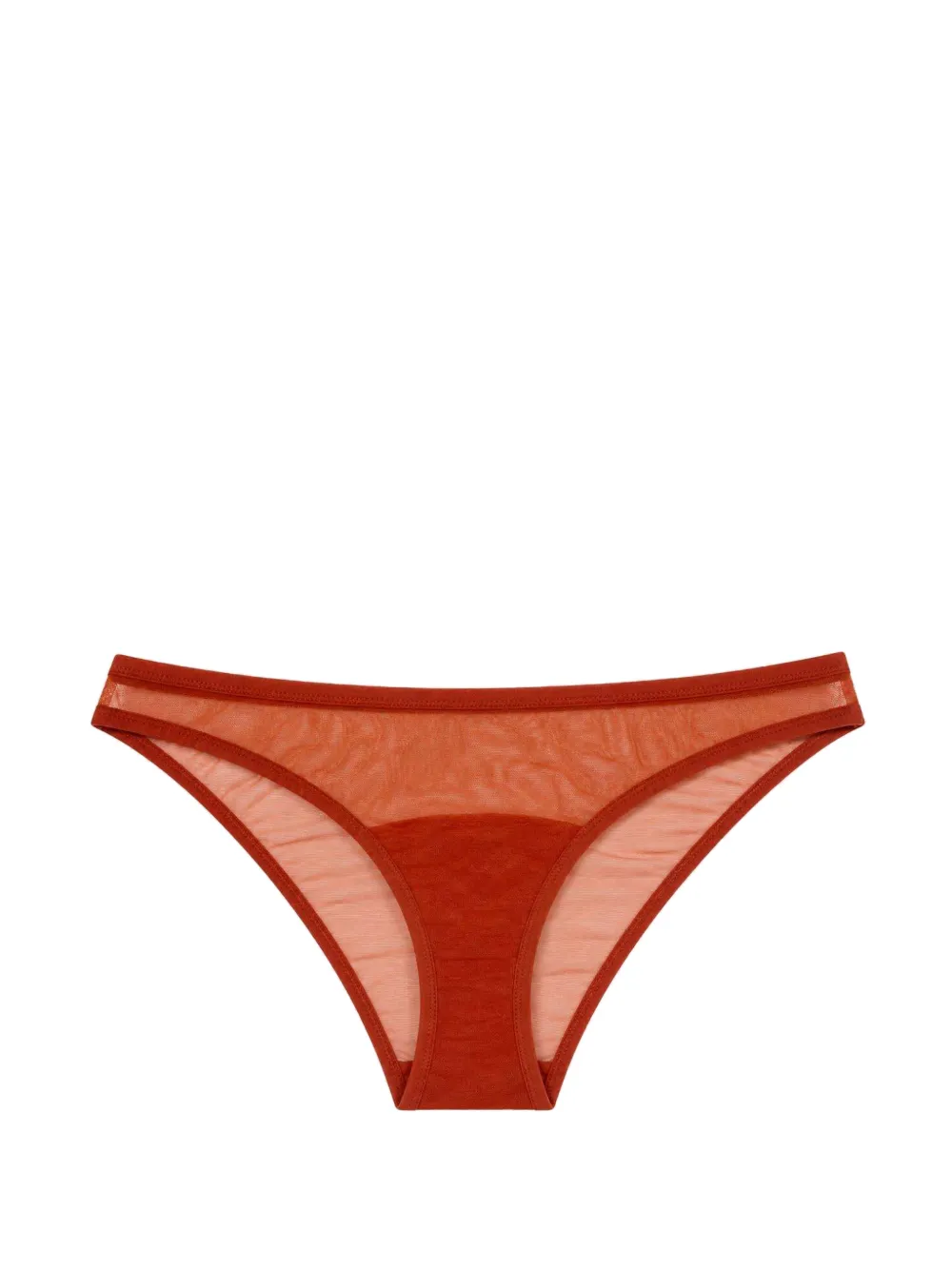 YASMINE ESLAMI Jeanne mesh briefs - Arancione
