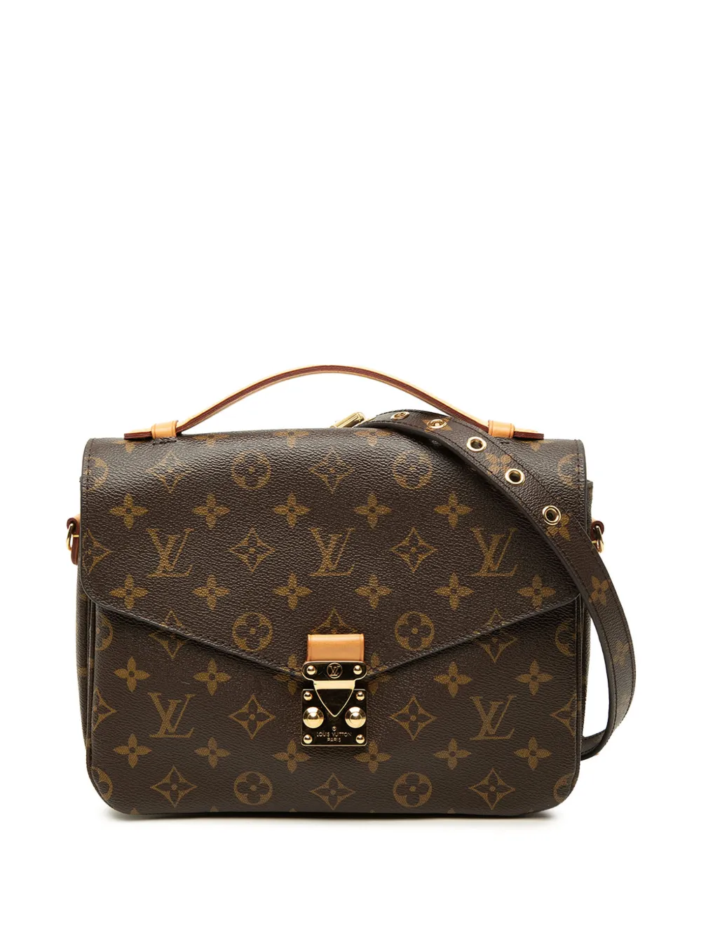 Louis Vuitton Pre-Owned 2016 Monogram Pochette Metis satchel - Braun