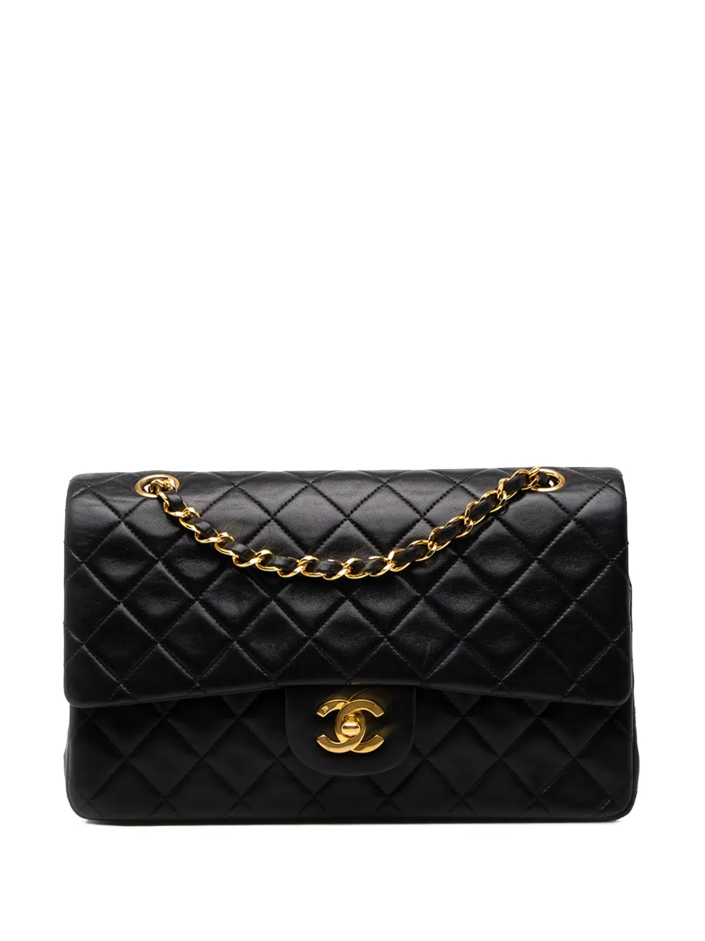 CHANEL Pre-Owned 1996-1997 Medium Classic Lambskin Double Flap shoulder bag - Schwarz