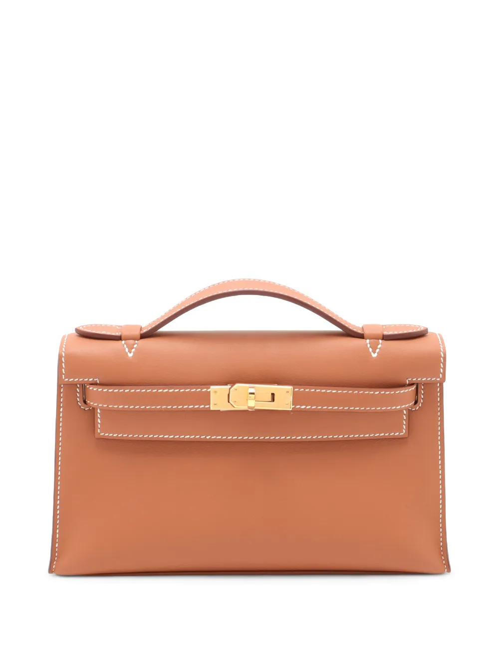 Hermès Pre-Owned 2025 Swift Kelly Pochette 22 handbag - Braun