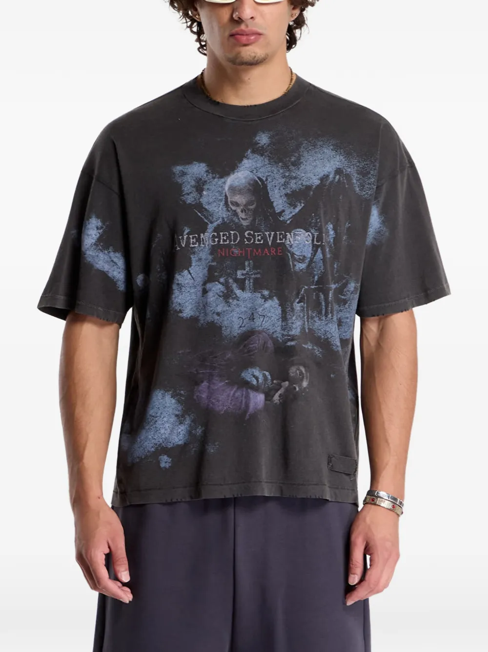 Represent x Avenged Sevenfold Nightmare T-shirt Grijs