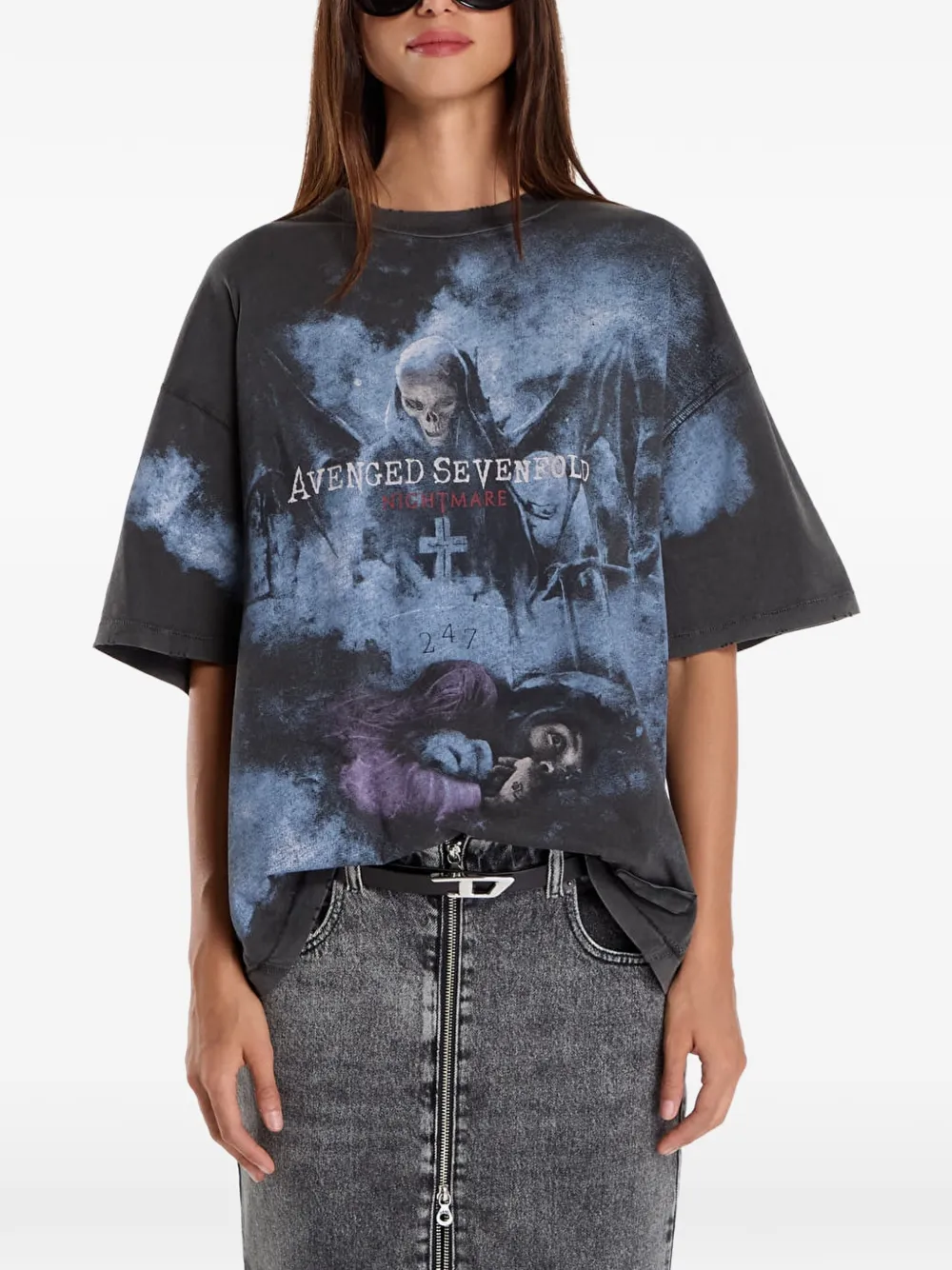 Represent x Avenged Sevenfold Nightmare T-shirt Grijs