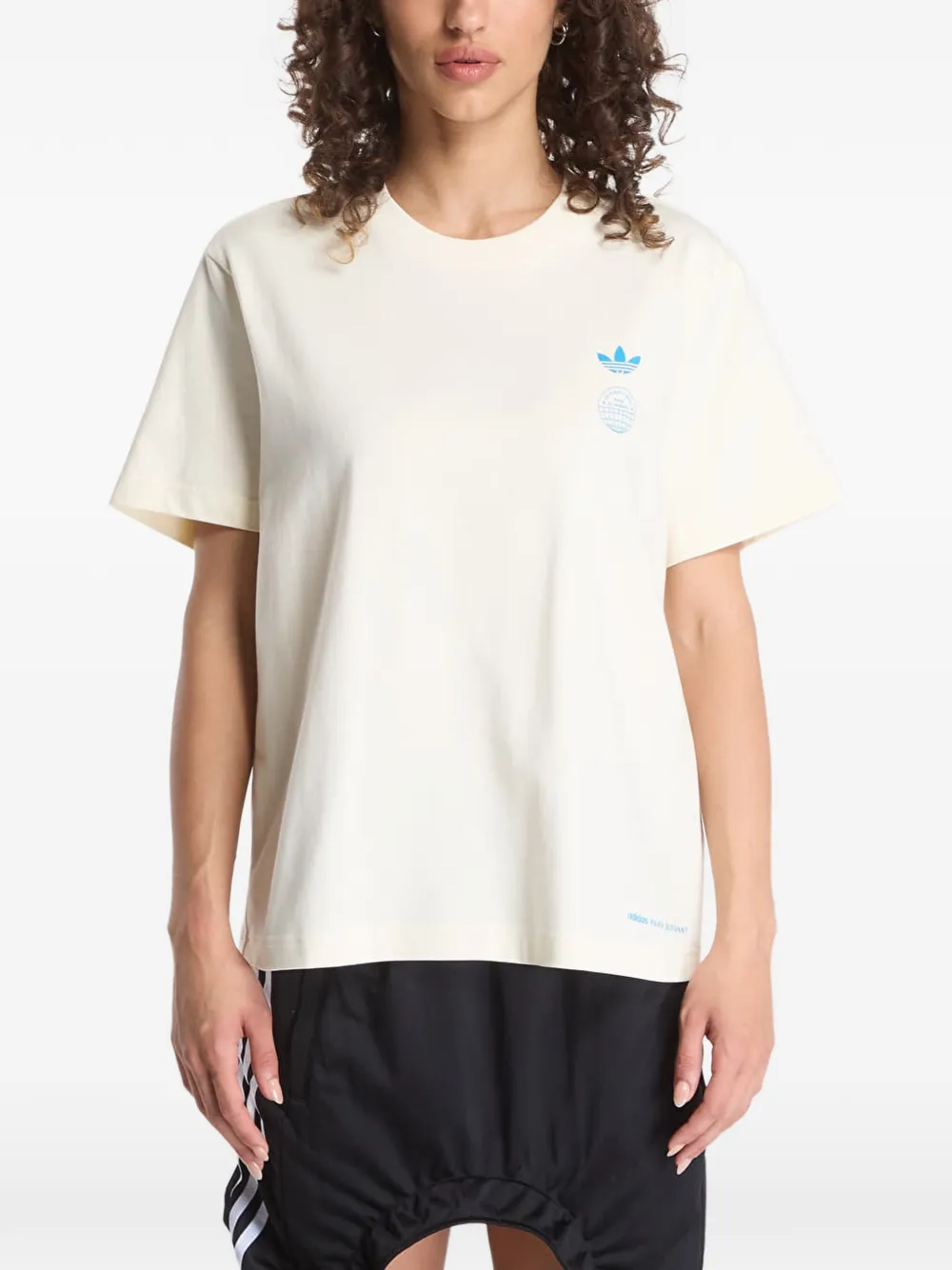 adidas Bad Bunny graphic-print T-shirt Beige
