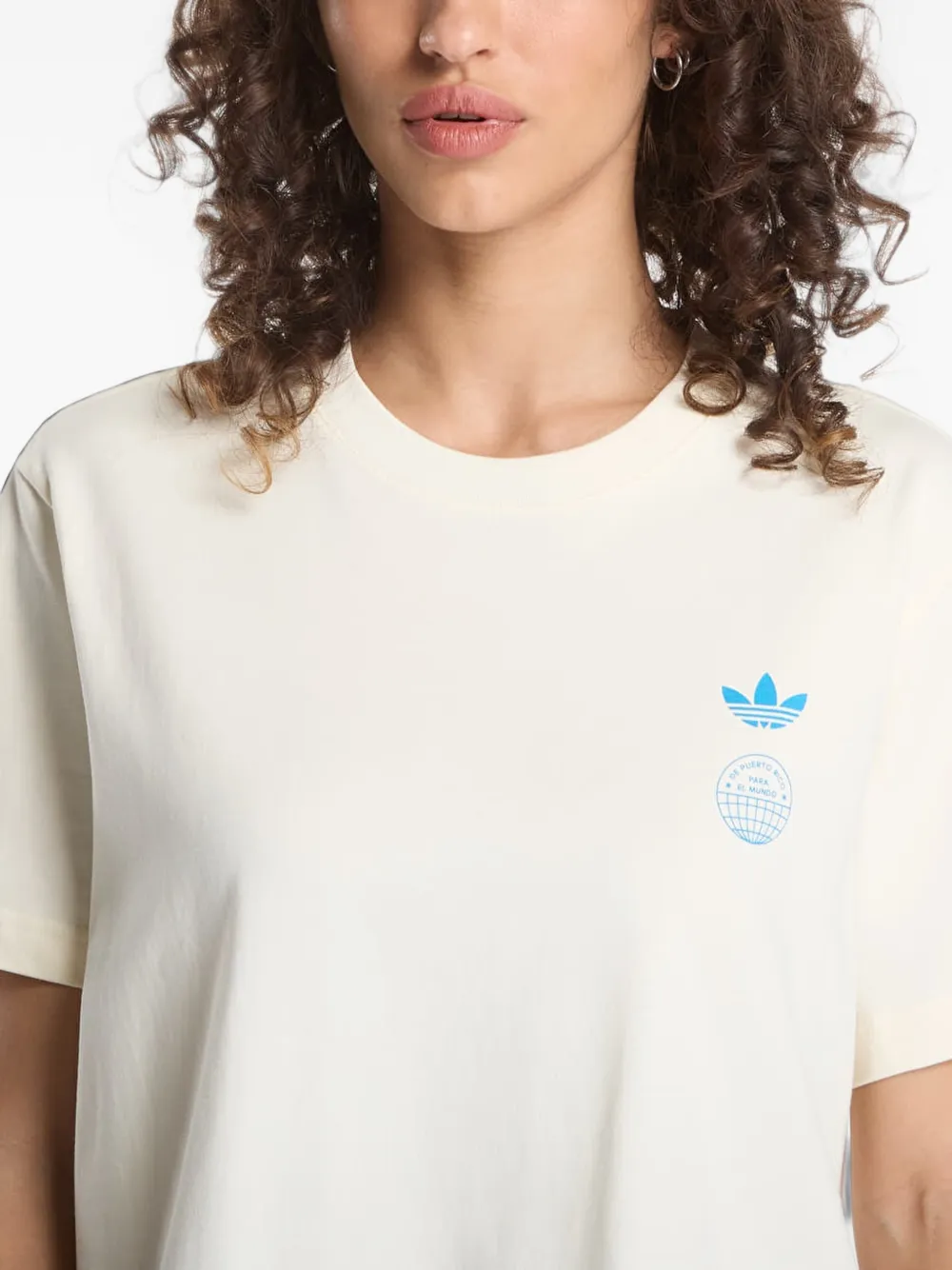 adidas Bad Bunny graphic-print T-shirt Beige