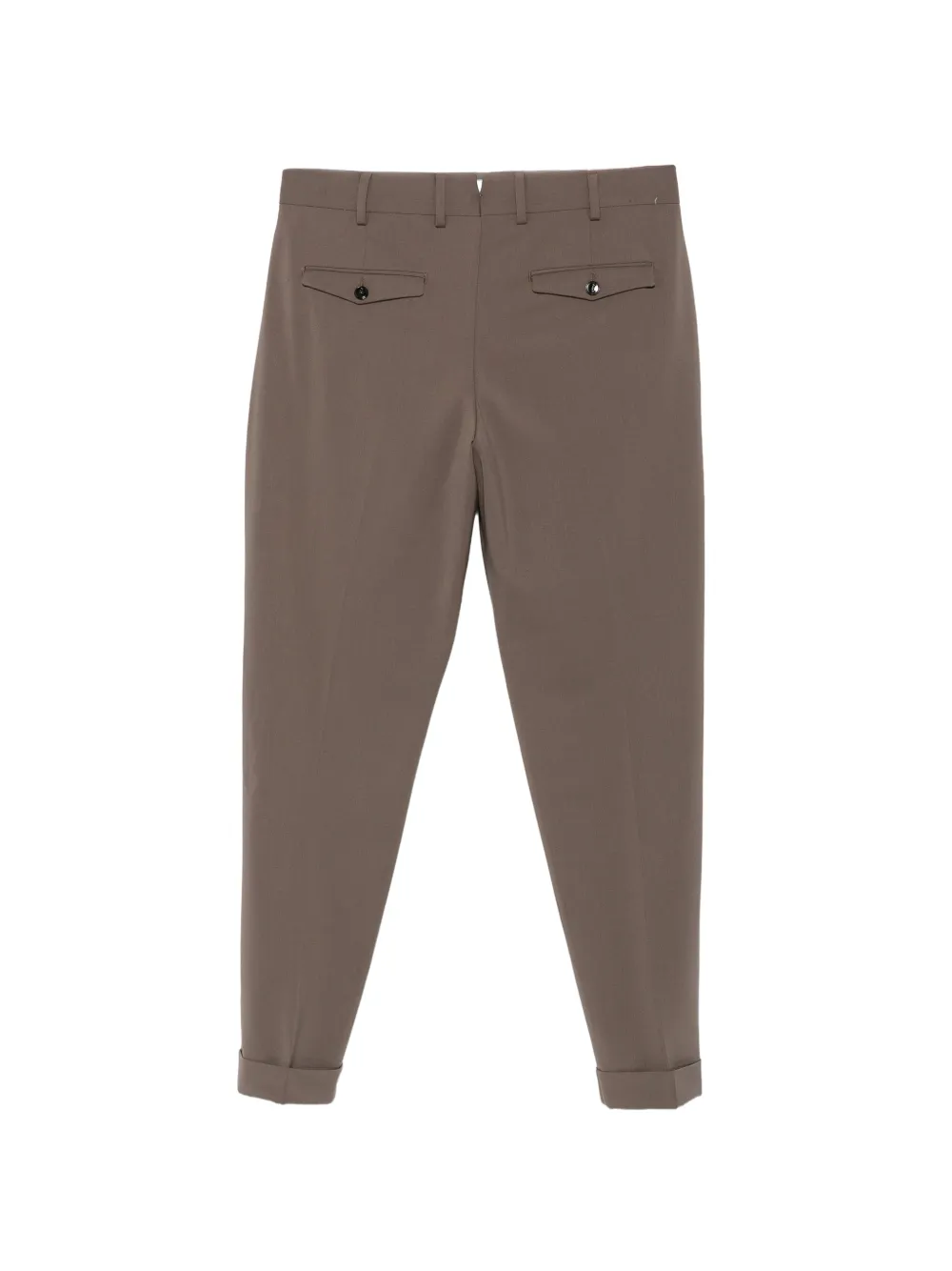PT Torino pleated turn-up trousers Bruin