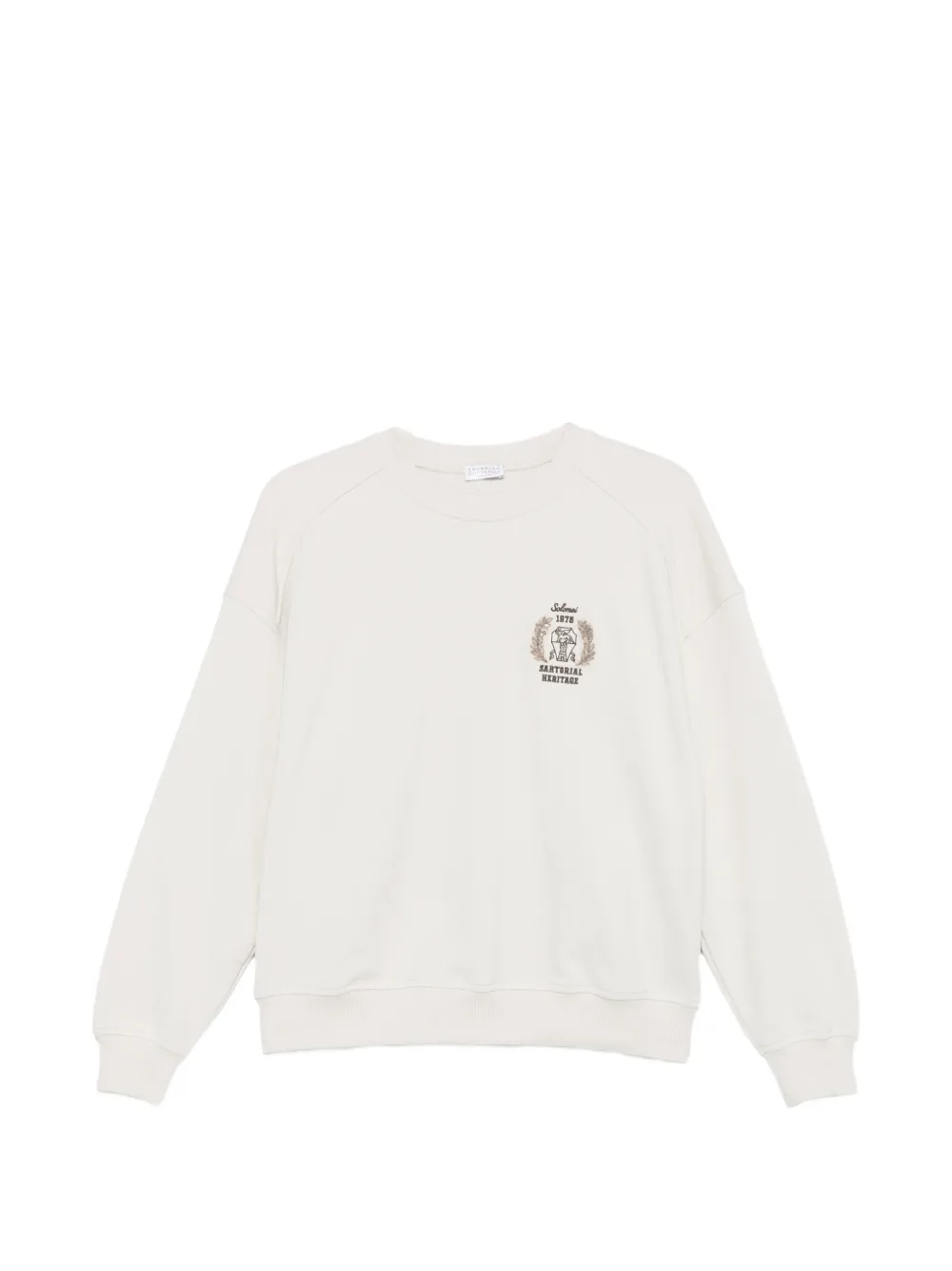 Brunello Cucinelli Sartorial Heritage embroidered sweater - Toni neutri