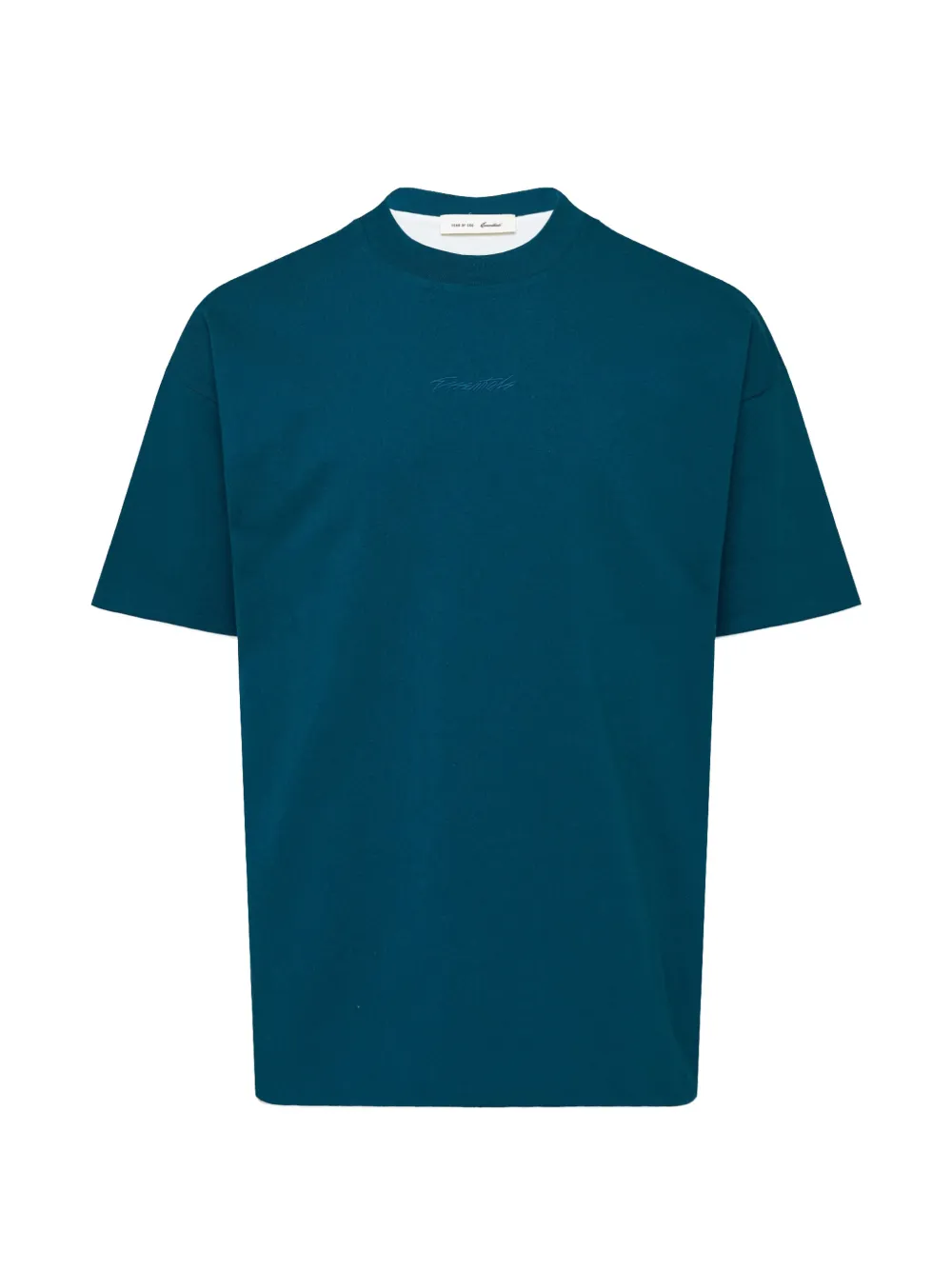 FEAR OF GOD ESSENTIALS logo-embroidered T-shirt Blauw