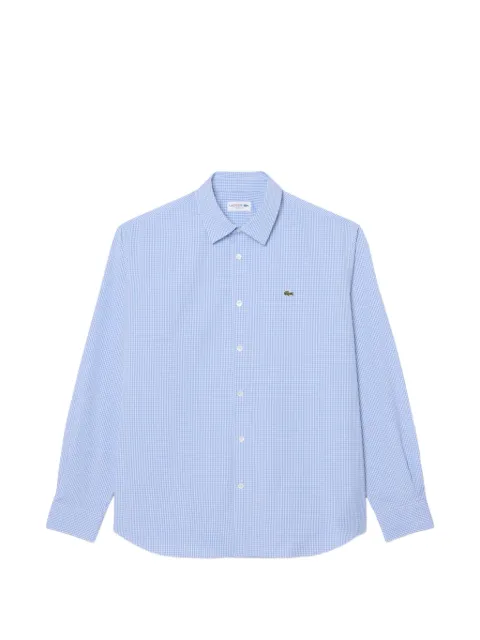 Lacoste regular-fit pinpoint gingham shirt