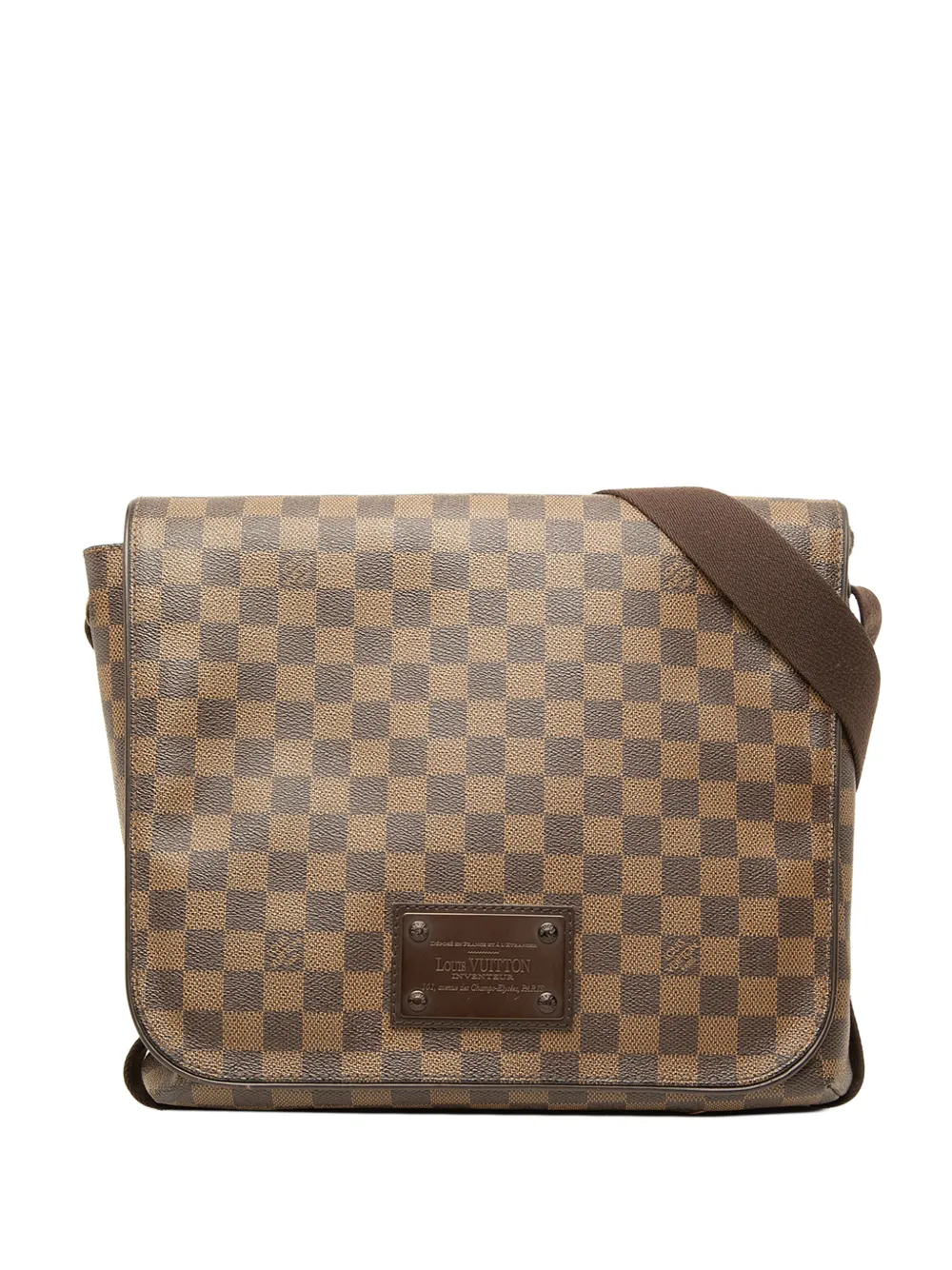 Louis Vuitton Pre-Owned 2009 Damier Ebene Brooklyn MM crossbody bag - Brown