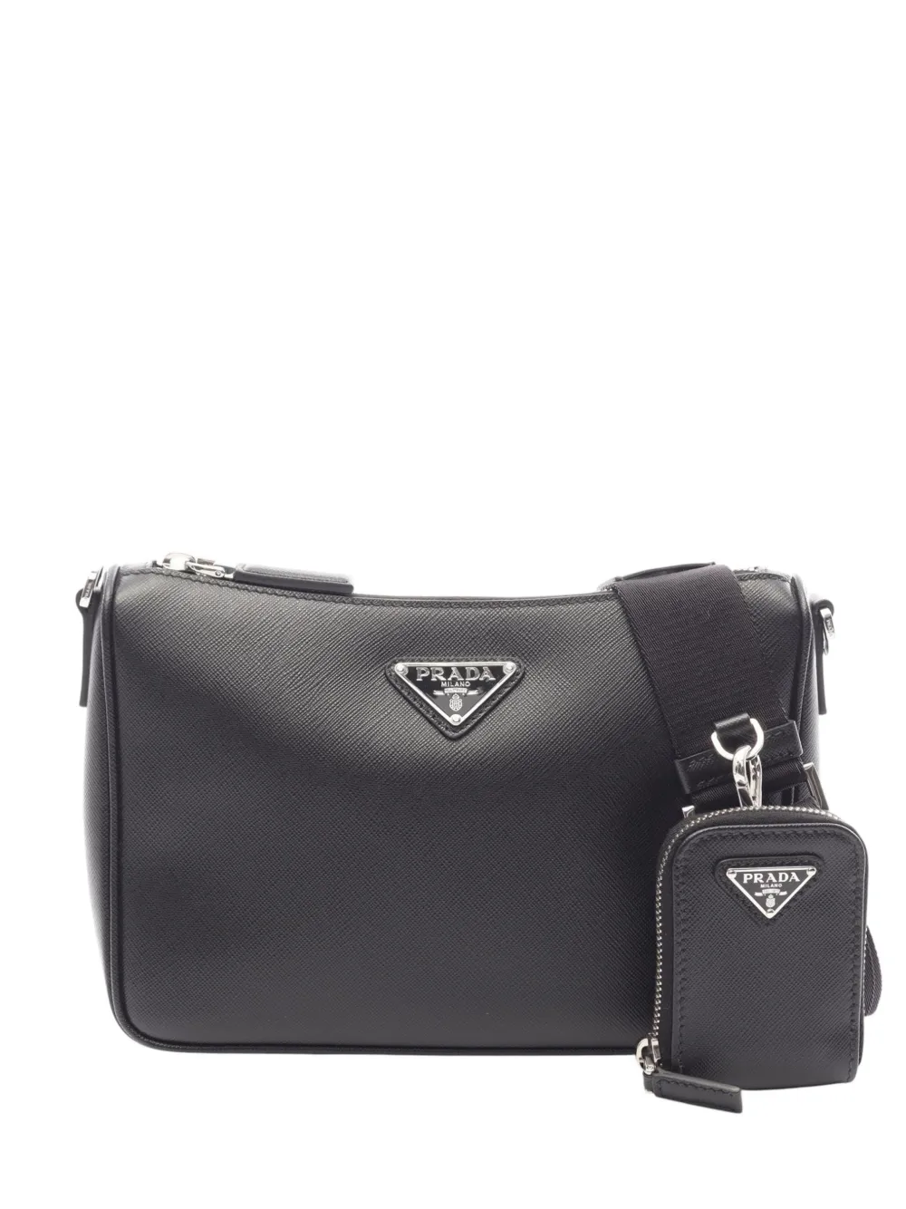 Prada Pre-Owned 2013-2026 Saffiano Zip Top crossbody bag - Schwarz