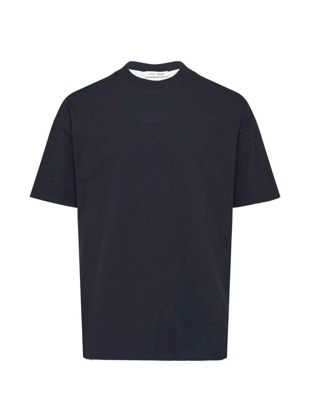 FEAR OF GOD ESSENTIALS Classic double-layer tee Zwart