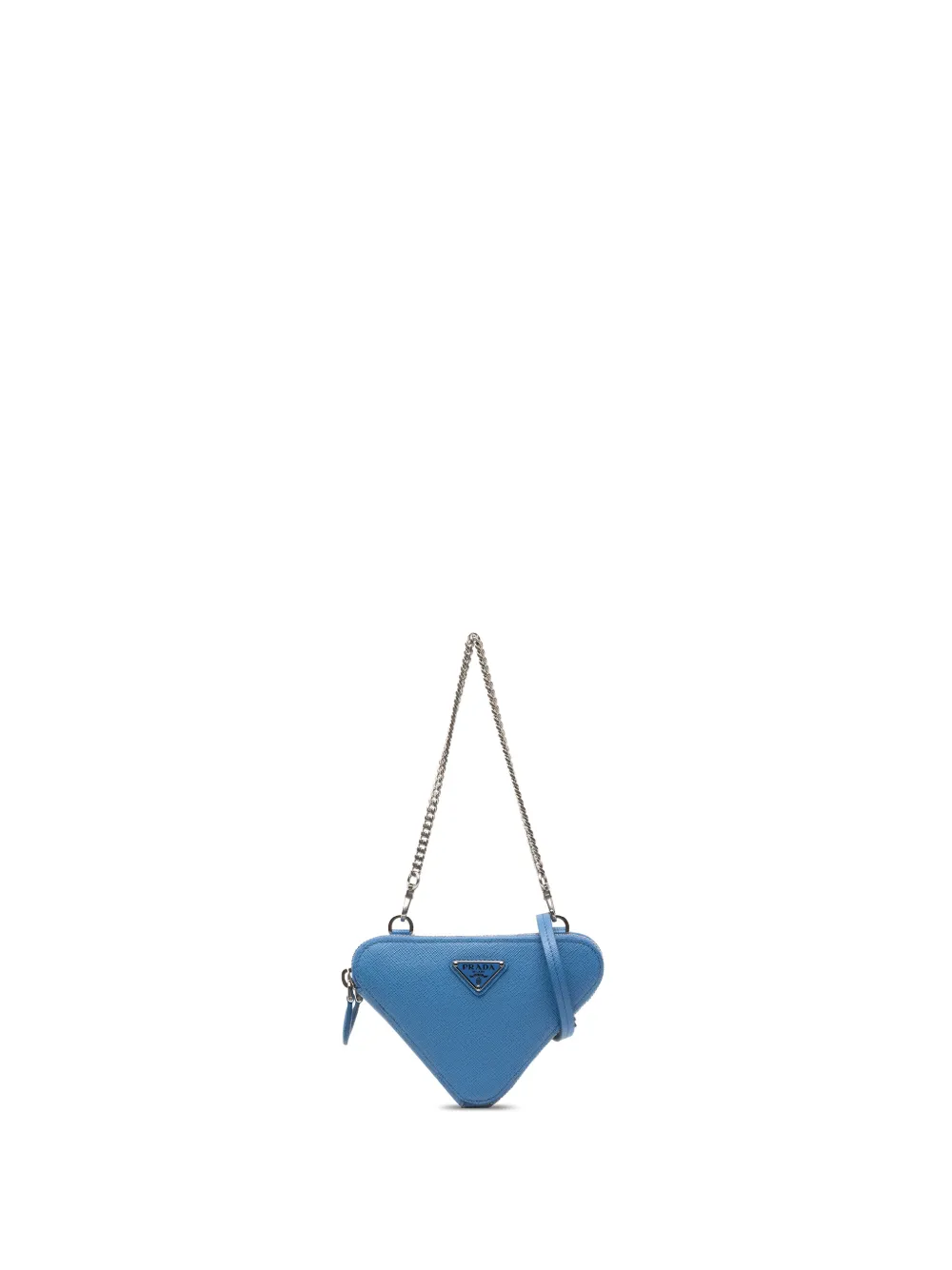 Prada Pre-Owned 2013-2026 Mini Saffiano Lux Double Triangle satchel - Blu