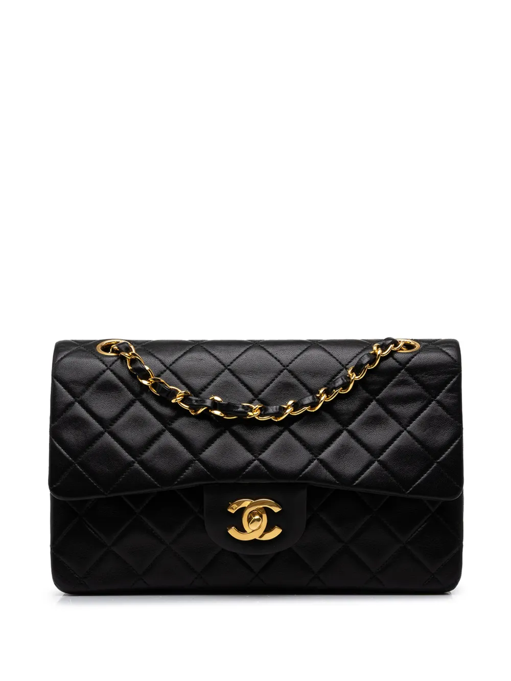 CHANEL Pre-Owned 1994-1996 Small Classic Lambskin Double Flap shoulder bag - Black