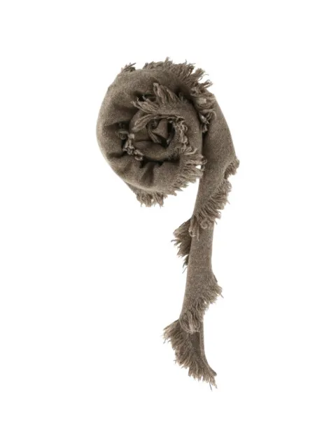 Uma Wang Triangle fringe-trim scarf